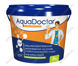 Дезинфектант для бассейна на основе хлора длительного действия AquaDoctor C-90T 5 кг