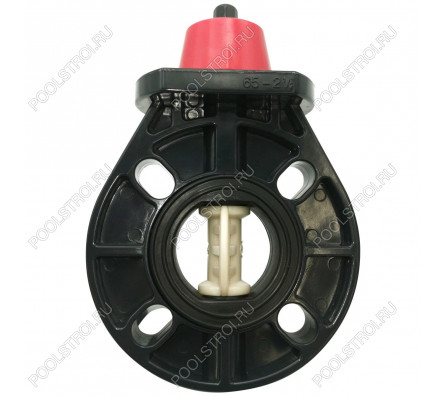 Дисковый поворотный затвор d90 с ручкой, уплотнение EPDM AQUAVIVA